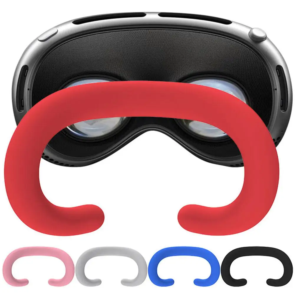 Mascarillas de silicona para Apple Vision Pro, cubierta protectora para casco de realidad virtual, a prueba de golpes, funda protectora para pantalla, 2024