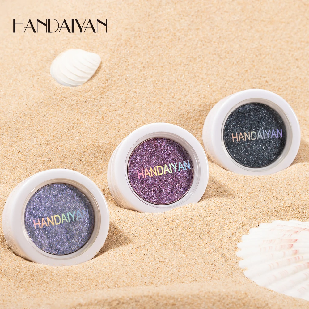 HANDAIYAN 12-Color Shimmer Eyeshadow Cream: Easy to Apply, Pearlized Finish, Long-Lasting Color