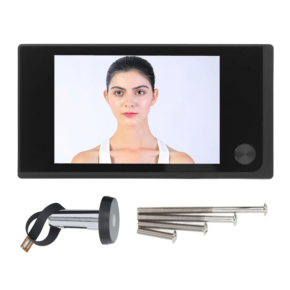 Câmera digital externa para porta, câmera de porta de 3,5 polegadas, 120 °   LCD, câmera de campainha HD de 2 megapixels, monitor externo