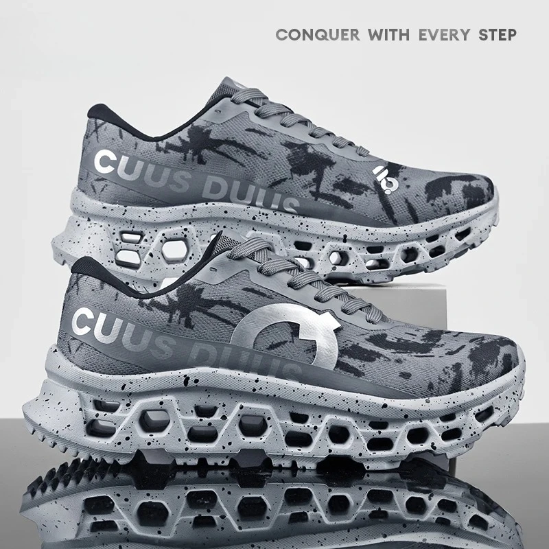 Men Women Platform Running Shoes Supercritical EVA Non Slip Sneakers Hollow Cushion Chunky Trainers Outdoor Walking Sport Shoes