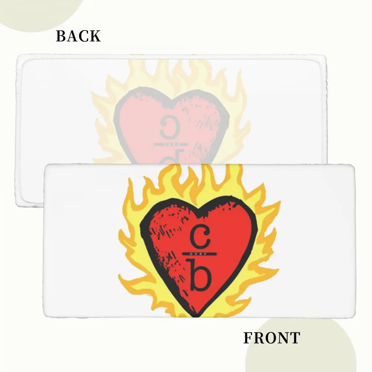 Clothes Over Bros Heart Logo Custom Rectangular Tablecloth Oilproof Table Cover for Dining Events Table Cloth