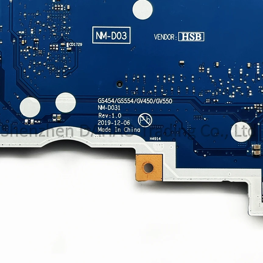 NM-D031 For Lenovo Ideapad 3-14IIL05 Laptop Motherboard With i3-1005G1 I5-1035G1 CPU 4GB RAM PN:5B21B37211 5B20S44249 5B20S44248