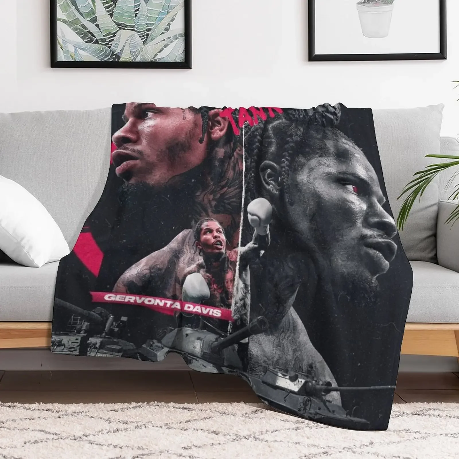 Gervonta Davis Throw Blanket sofa bed Soft Big Blankets For Baby Soft Blankets