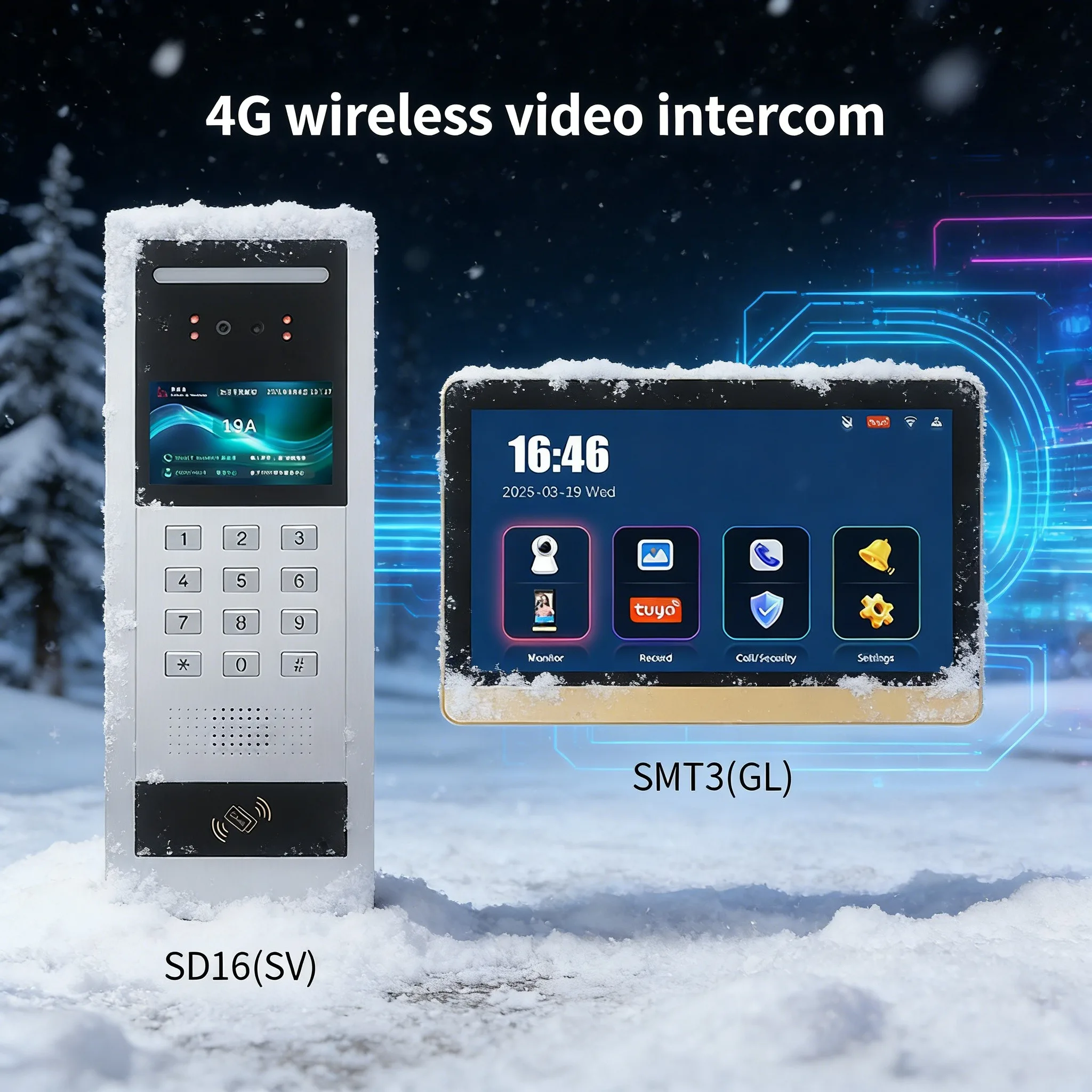 4G Wireless IP System for All-Day Security Monitoring Multi-Factor Authentication Access Control System IP65