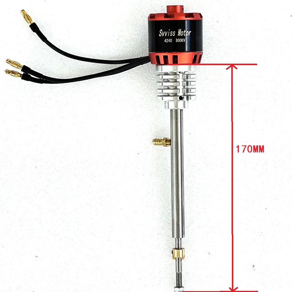 

4240 KV800 170mm Long Shaft Brushless Fishing Boat Engine Electric Outboards Heavy Duty Marine Motor Engine Propeller Trolling