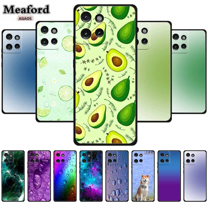 Gradient Case For Motorola Edge 50 5G Soft Silicone Shield TPU Phone Back Cover for Moto Edge 50 Colourful Shell Bumper Capa