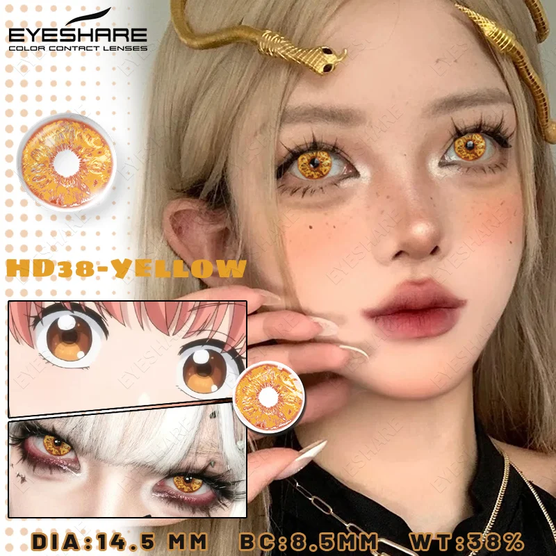 EYESHARE Anime-Zubehör Augenlinsen 1 Paar Cosplay Farbige Kontaktlinsen für Augen Verrücktes Halloween-Make-up Farbige Augenlinsen – Detail 27