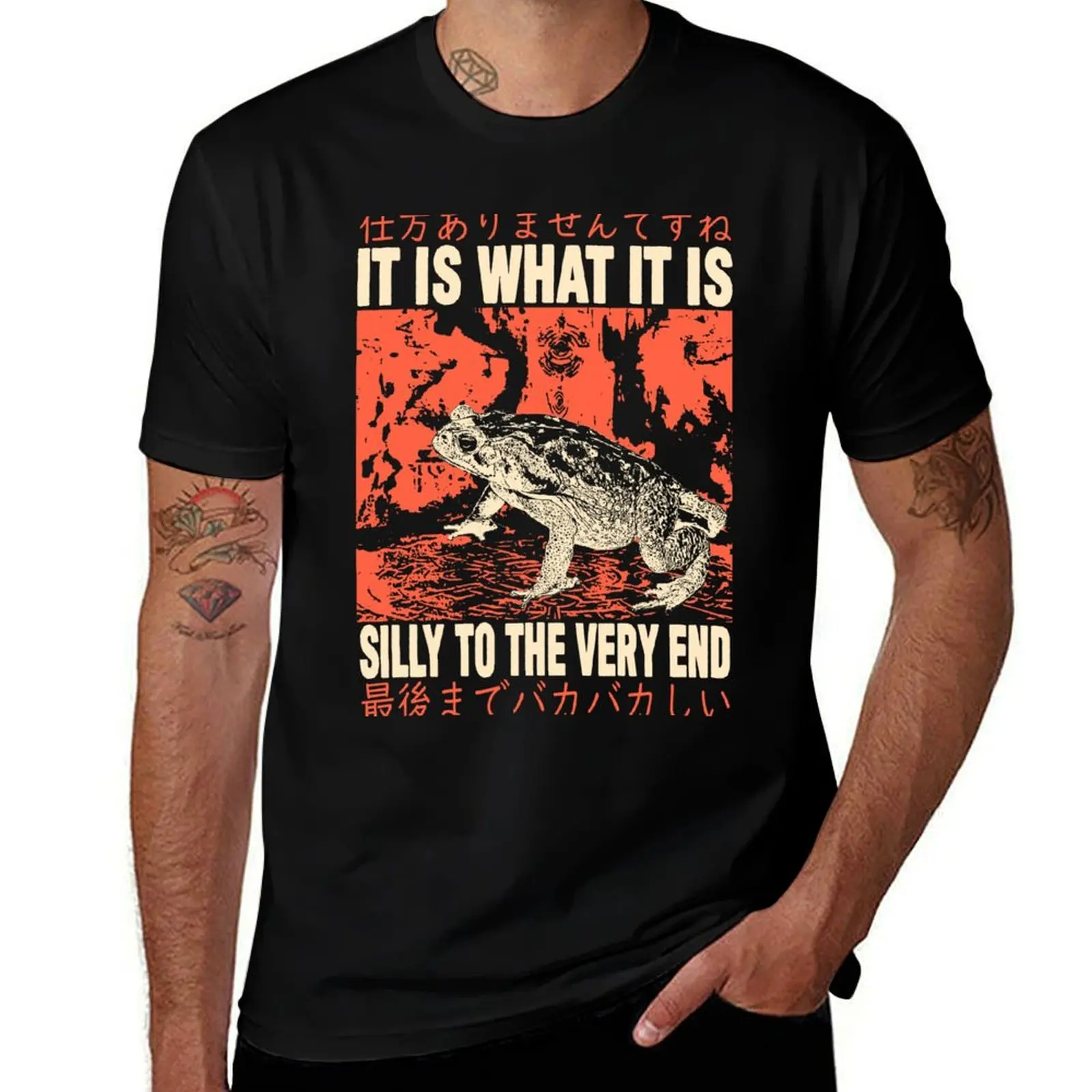 

It Is What It Is Frog T-Shirt tops graphic t shirts customs men workout shirt
