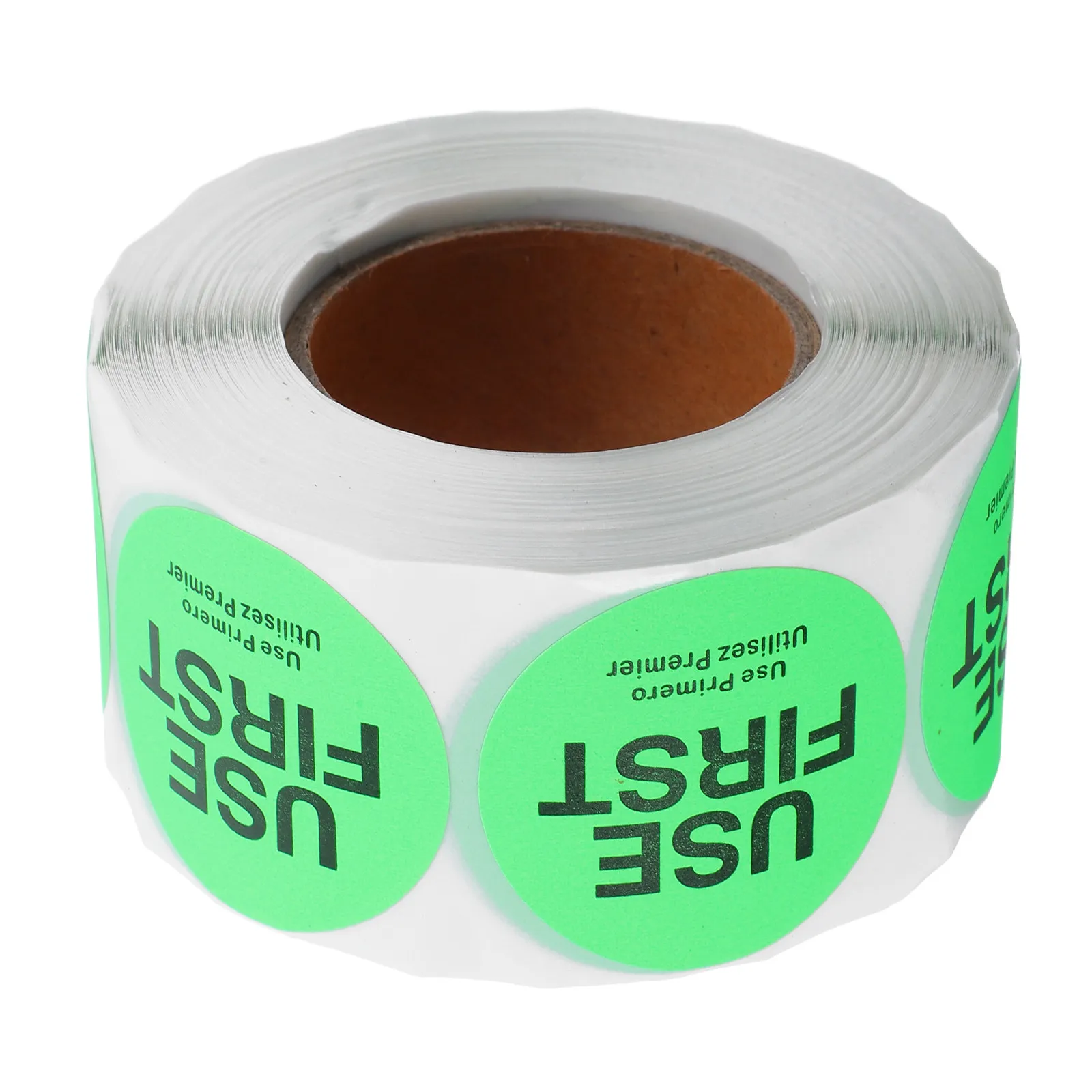 

1pcs 1 Roll Inventory Control Labels Light Green Use First For Food Service Kitchen Labels For Containers Refrigerator Stickers