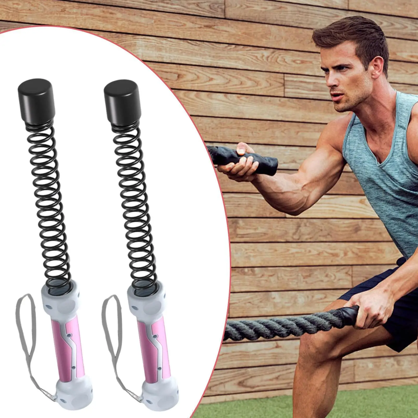 Ropeless Battle Ropes, Adjustable Weights Cordless for Home Gym Low-Impact Strength  HIIT Workout Equipment for Men  Women