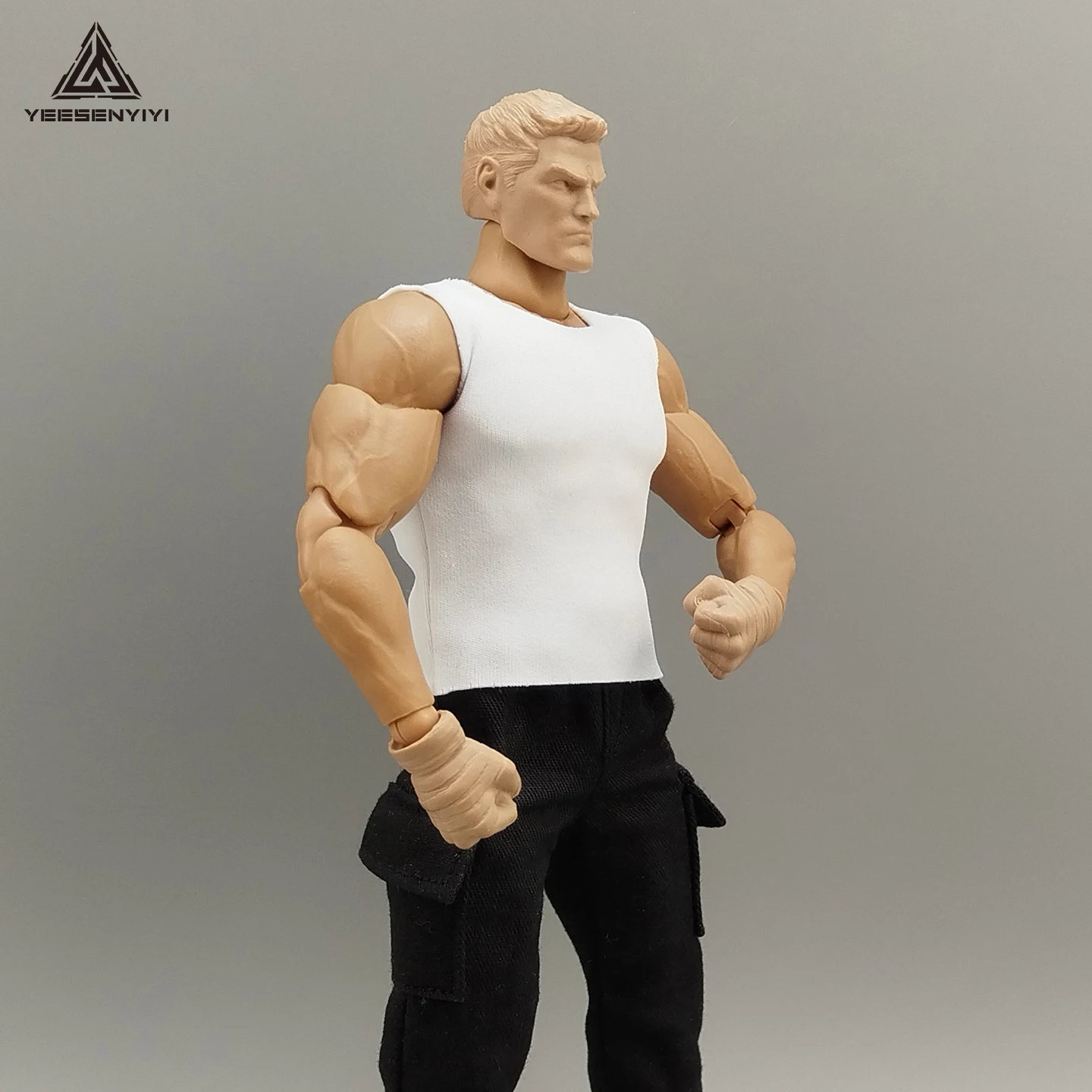 1/12 Scale Sleeveless Muscle Tank Top Slim Fit Muscle Vest for 6 Inch Male Action Figure 1:12 Soldier Doll Clothes Accessories