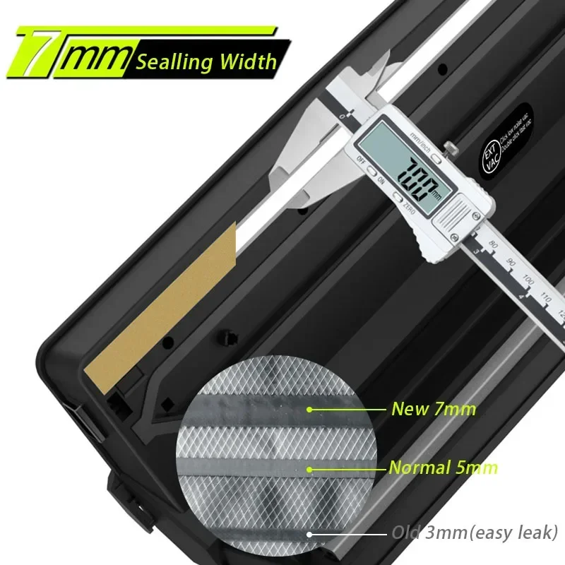 Thuis Voedsel Vacuümsealer Huishoudelijke Verpakkingsmachine met Gratis 15 stks Vacuümzakken Snijden Track 110-240 V US EU AU UK Plug