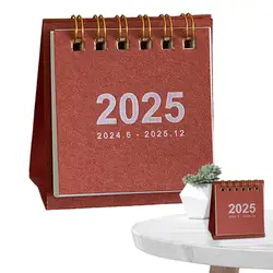 Small Desk Calendar Cute Daily Planner Simple Calendar Book Weekly To-Do List Schedule Table Planner Books 2025 Pocket Calendar