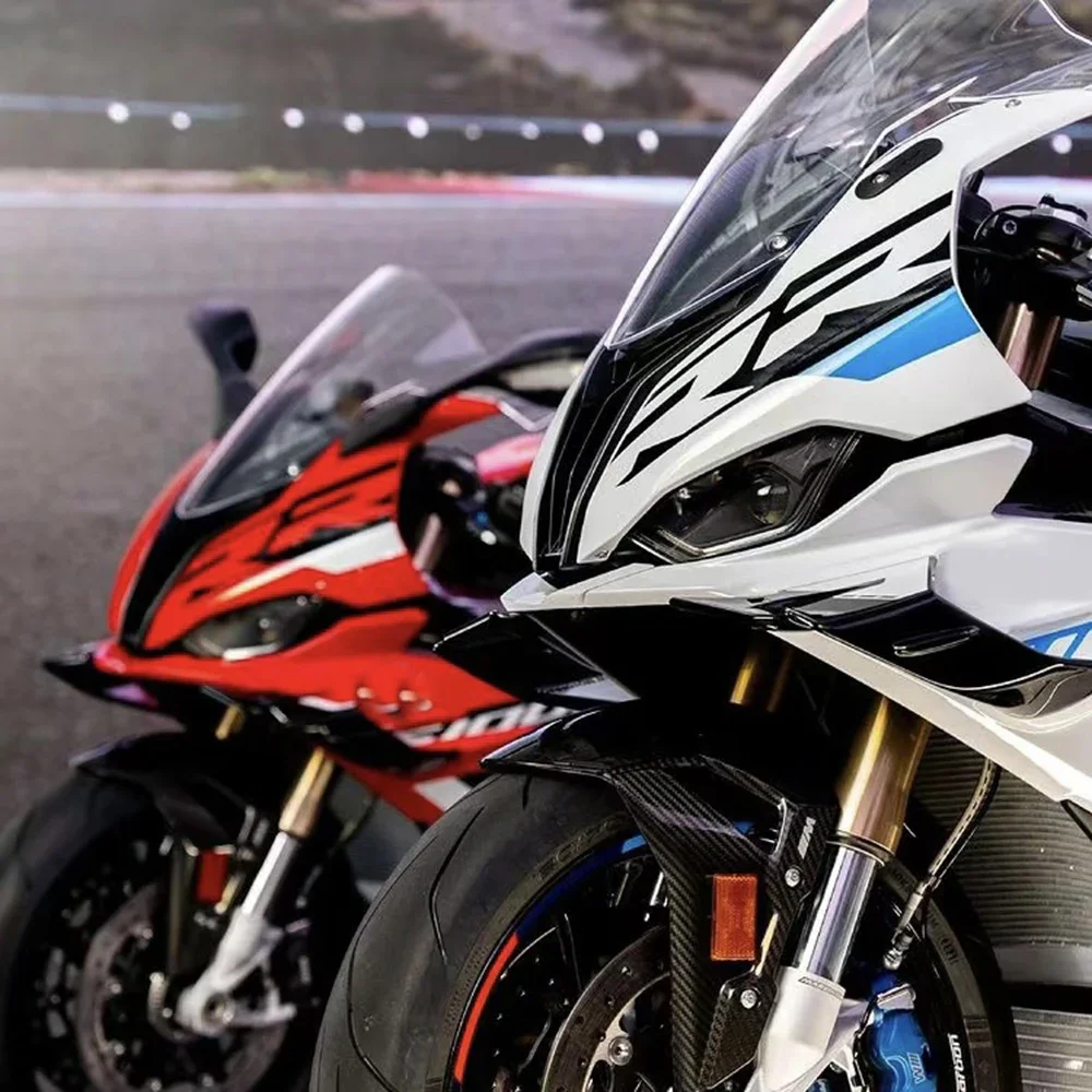 Для BMW S1000RR S1000 RR 2023 2024 высококачественный черный лобовое стекло крыло обтекатель передний аэродинамический спойлер крыло