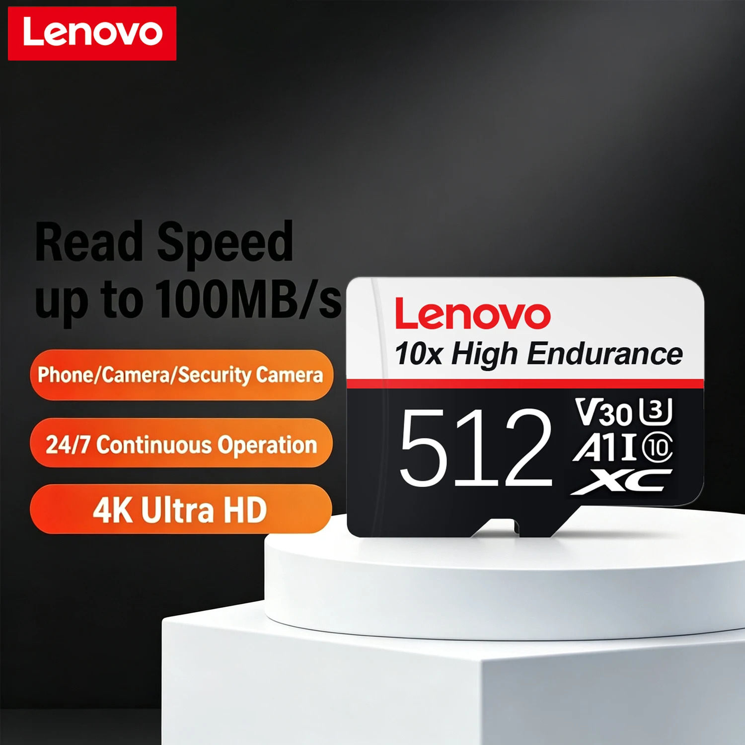 НОВАЯ высокоскоростная карта памяти Lenovo Micro SD 512 ГБ U3 V30, карта памяти 256 ГБ, 128 ГБ, 64 ГБ, TF-карта для мобильного телефона, камеры, компьютера