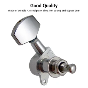 6 Sealed Guitar Cords PEGS LOCK LIGHTING 3L3R TUNING PEGS String tuner Acoustic guitar tunger head button 3 left 3 right 8 Main Sales Tarraxa Guitar - №7