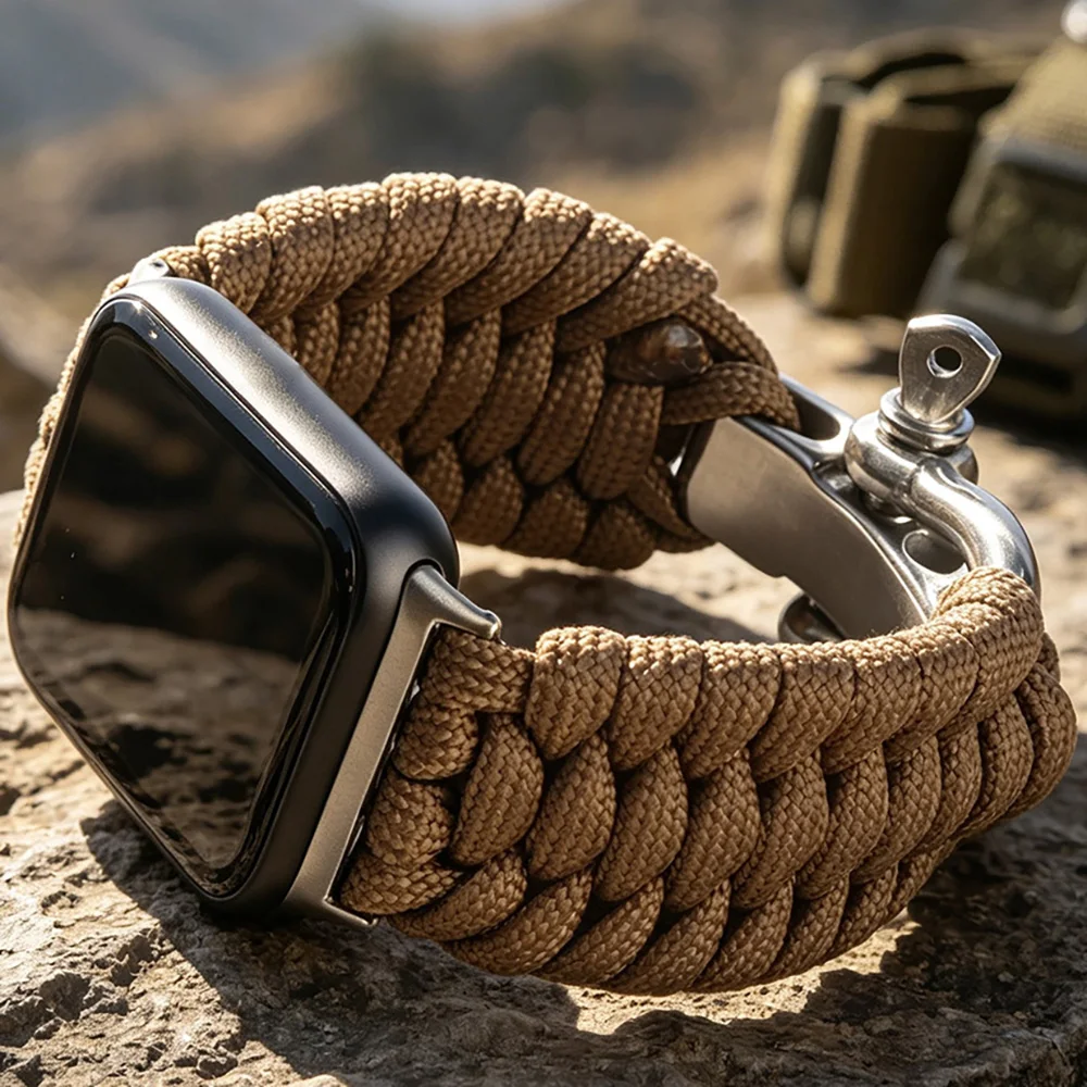 Umbrella Rope Climbing Buckle Strap for Xiaomi Mi Band 11 10 9 8 Pro Breathable Bracelet Pulseira Correas Redmi Watch Band 4/5/6 view 4