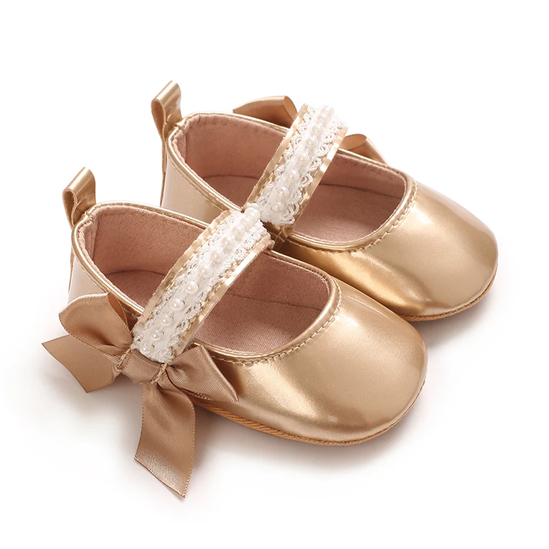 Girl Mary Jane Candy Color Single Shoes for Children 2026 Spring and Autumn New Style Girl Pearl Bow Princess Shoes Versatile Hi