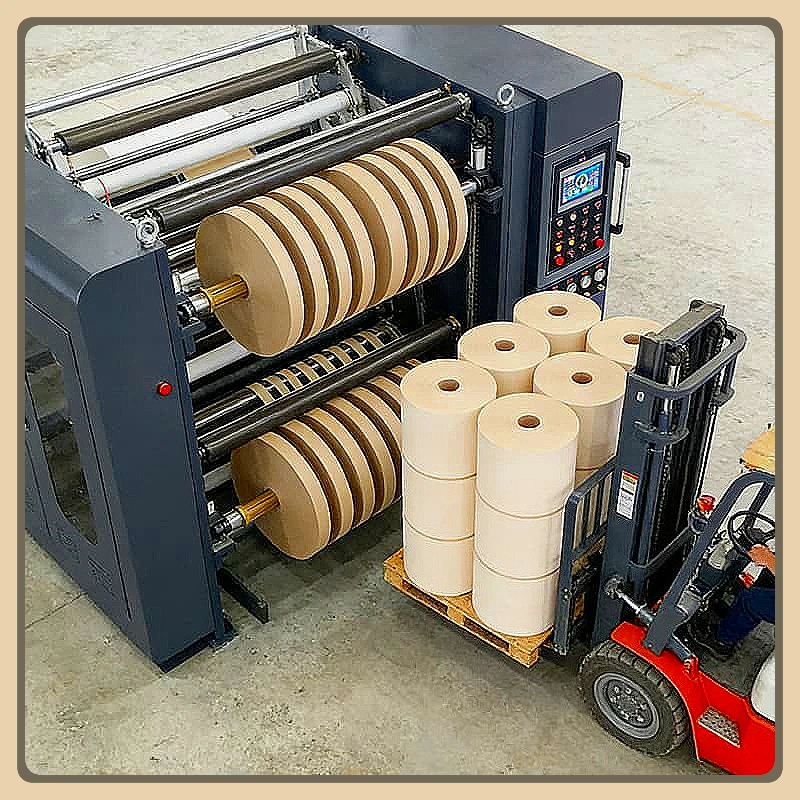 Industrial Paper Cutting Guillotine Machine Automatic Slitter Rewinder for Label Roll Cutting Film Slitting Customized Hot Sale