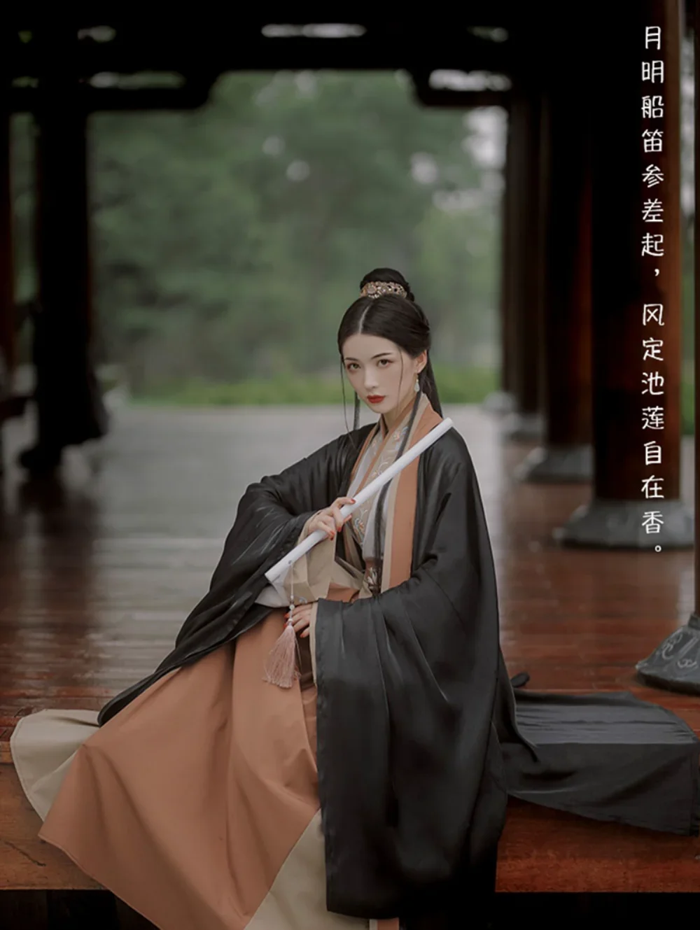 Ancient Chinese Hanfu Women Carnival Cosplay Costume Party Dress Hanfu Black Brown Sets for Women Chinese Wine Jar Props