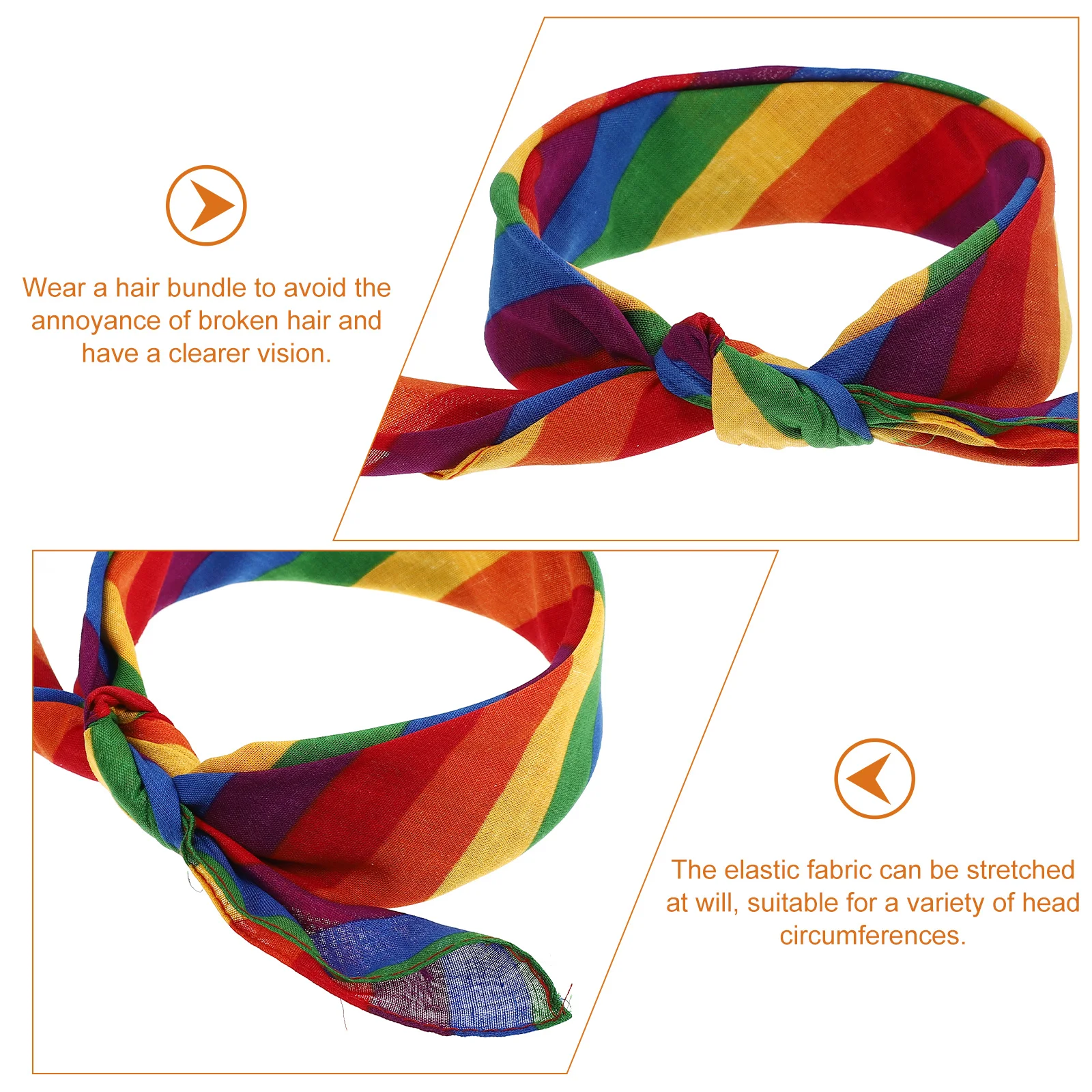 

4pcs Sports Head Wrap Breathable Fabric Fitness Headband Sweat Absorbing For Women Men Running Yoga Hair Band Elastic Hair