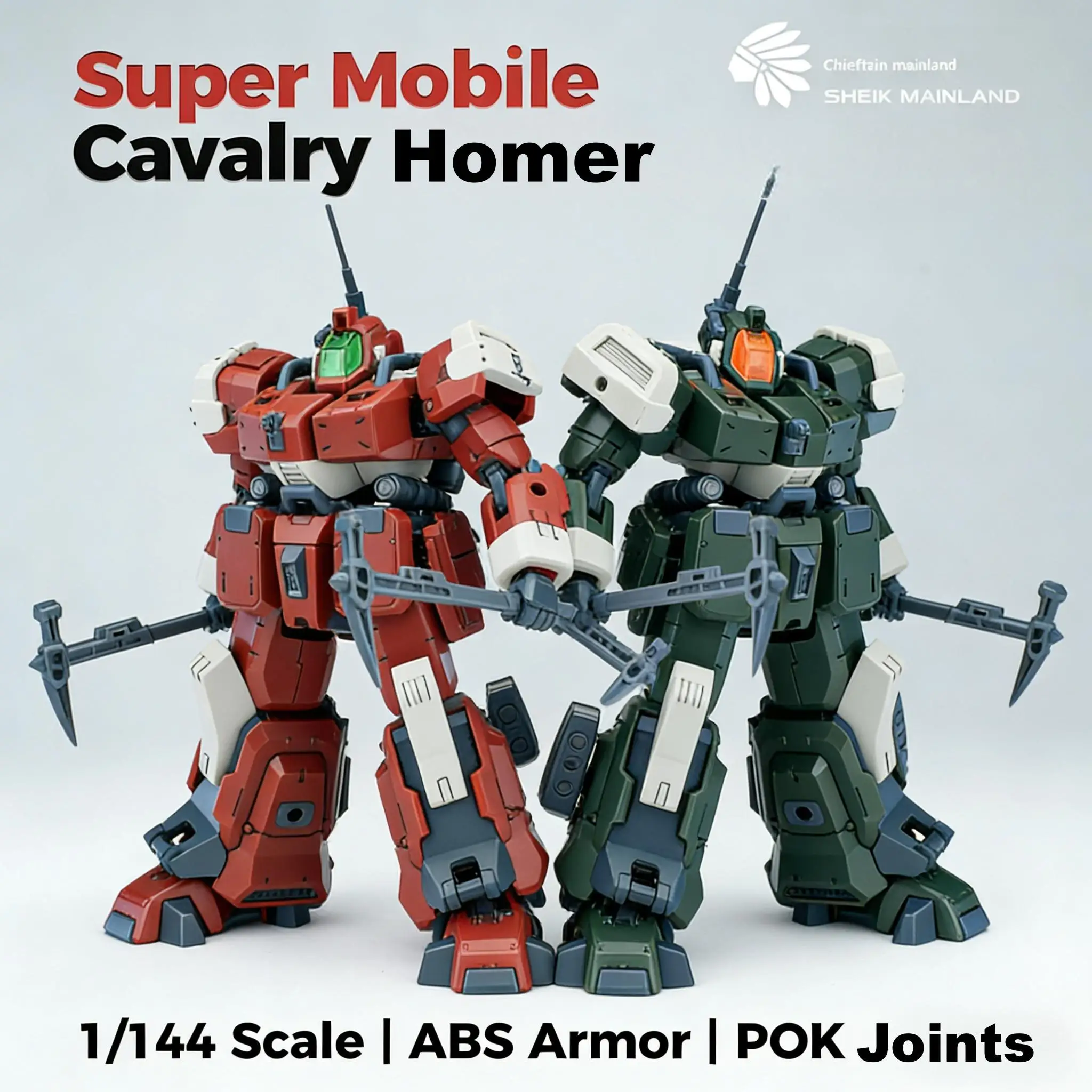 Sheik Mainland AGF-116 Super Mobile Cavalry Homer 1/144 High Quality ABS Armor POK Joints Military Assembly Model Kits Hobby DIY