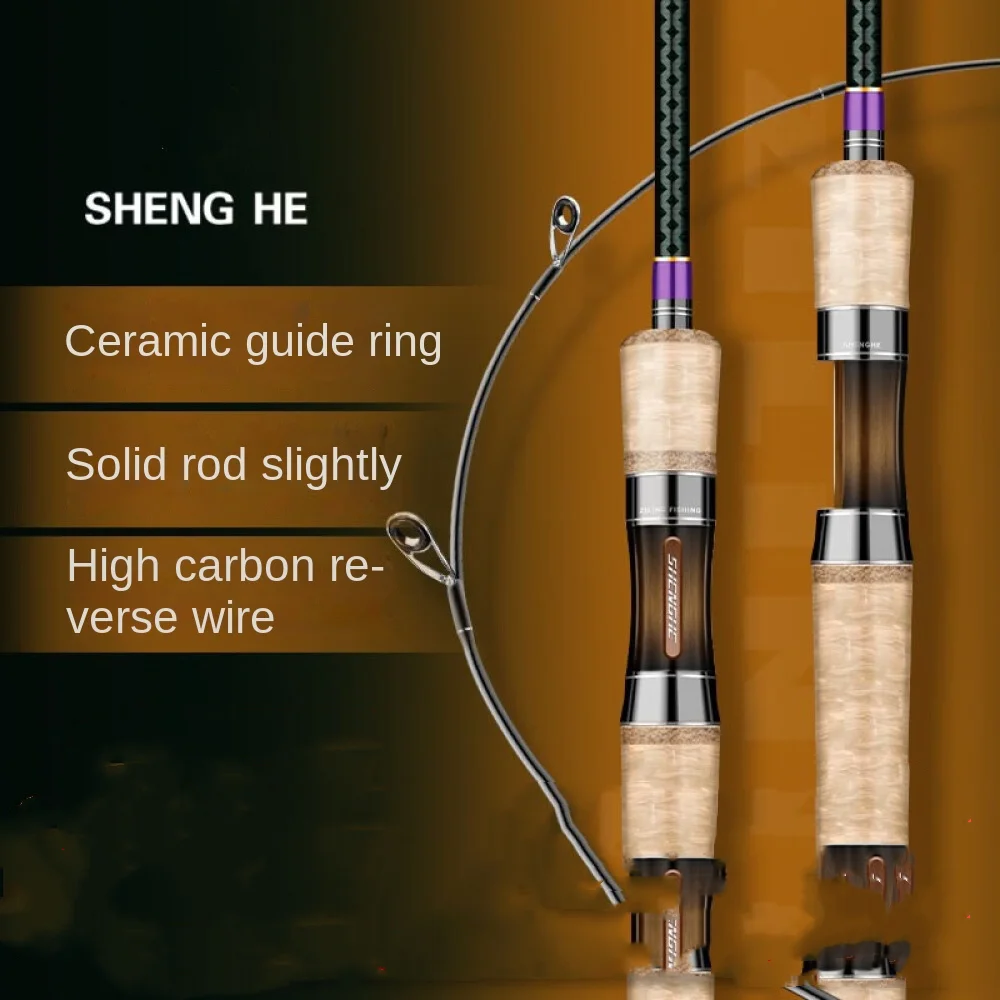 Imagem -02 - Shenghe-vara de Fibra de Carbono Sistema Isca Finesse Vara de Pesca ul l Truta e Mandarim 168 M21 m