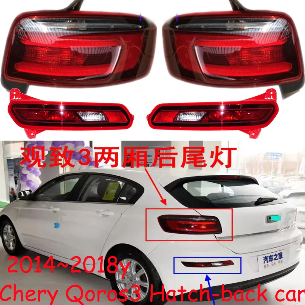 

1 шт. автомобильный задний фонарь для Chevry Qoros3, задний фонарь, люк-задние автомобильные аксессуары, DRL противотуманные фары Chevry Qoros3, задний фонарь