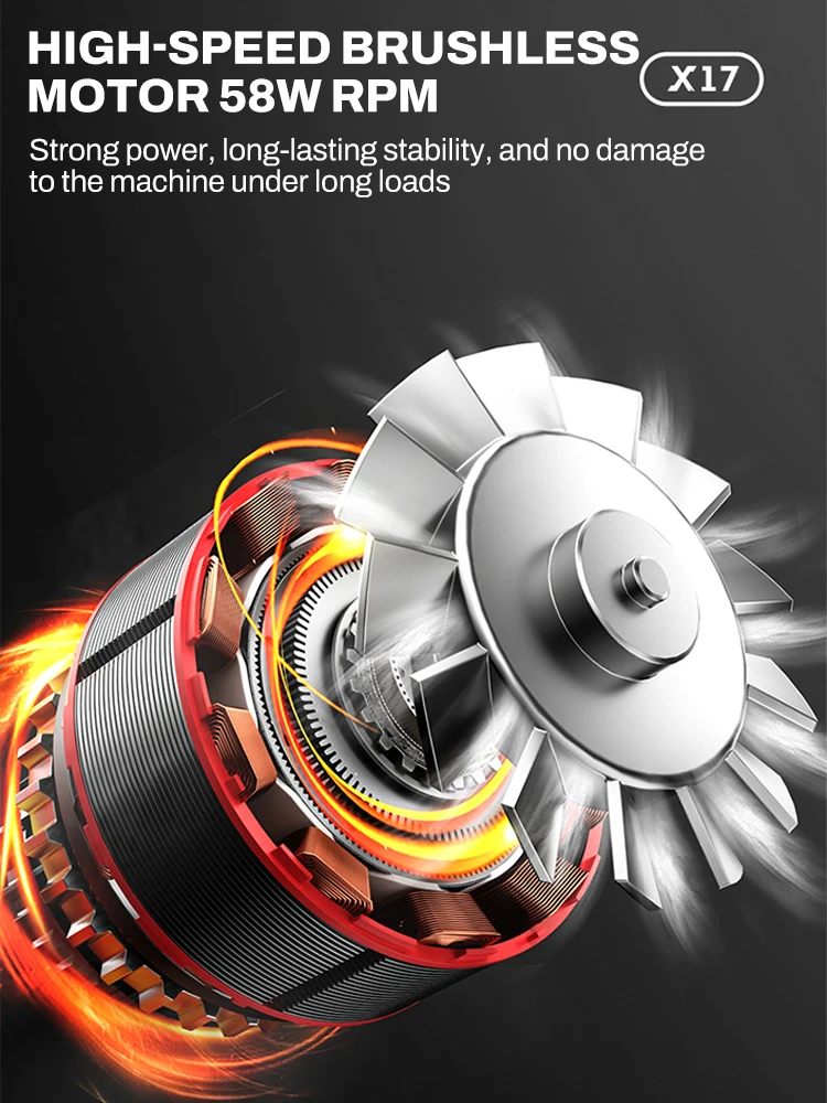 

580000RPM Violent Dust Fan Compressed Air Duster 350g Wind Pressure High Power Turbo Fan 6-Speed Adjustable Turbo Jet Blower