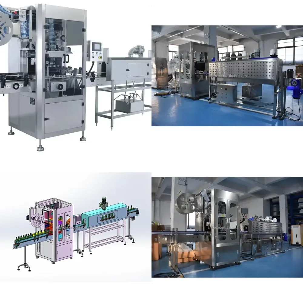 【2026】 Automatic Electric PLC Shrink Sleeve Labeling Machine for Bottle and Can Filling Production Lines