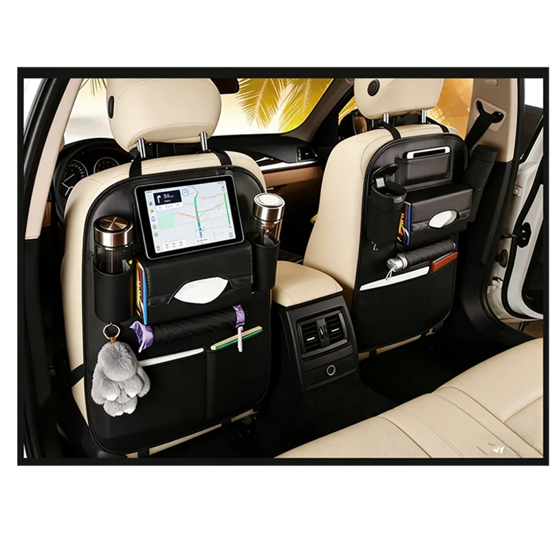 JFBONIN PU Leather Car Seat Back Storage Organizer Multifunction Storage Box Auto Styling Tidying Pocket for Vehicle