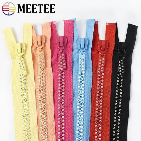 2Pcs 60cm Resin Zipper No10 Open End Auto Lock for Dress Jacket Decor Zips Garment Zippers for Sewing Zip Repair Trim Projects