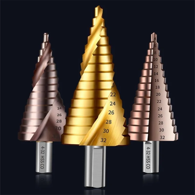 Imagem -05 - Dureza Pagoda Brocas Furos Metal Tawny Duplo Sulco Cone-shaped Cobalto Contendo Broca Aço Inoxidável Alta