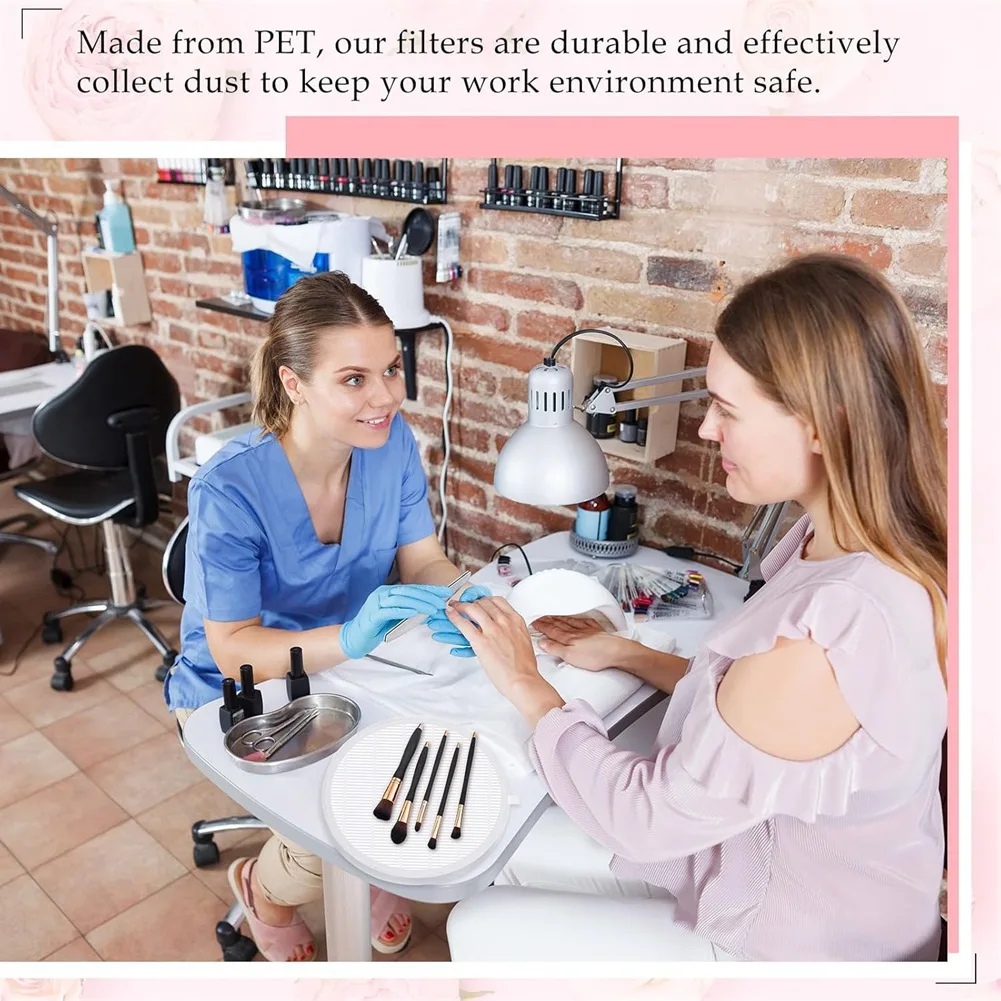 AAA87 4 個ネイル集塵機フィルター交換フィルター再利用可能な集塵機フィルターこぼれないダストフィルターネイル用