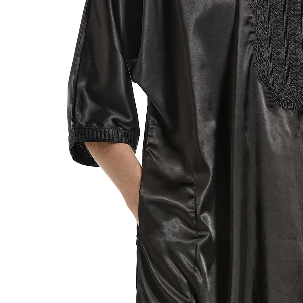 Männer muslimische Kaftan Jubba Thobe Männer islamische Kleidung lange Robe Kleid Saudi-Arabien Thobe Truthahn islamische Ramadan traditionelle Kleidung