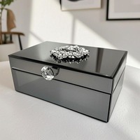 Women Jewelry Storage Boxes Portable Necklace Earrings Ring Organizer Container Large Capacity Jewelry Box Trinket Storage Case