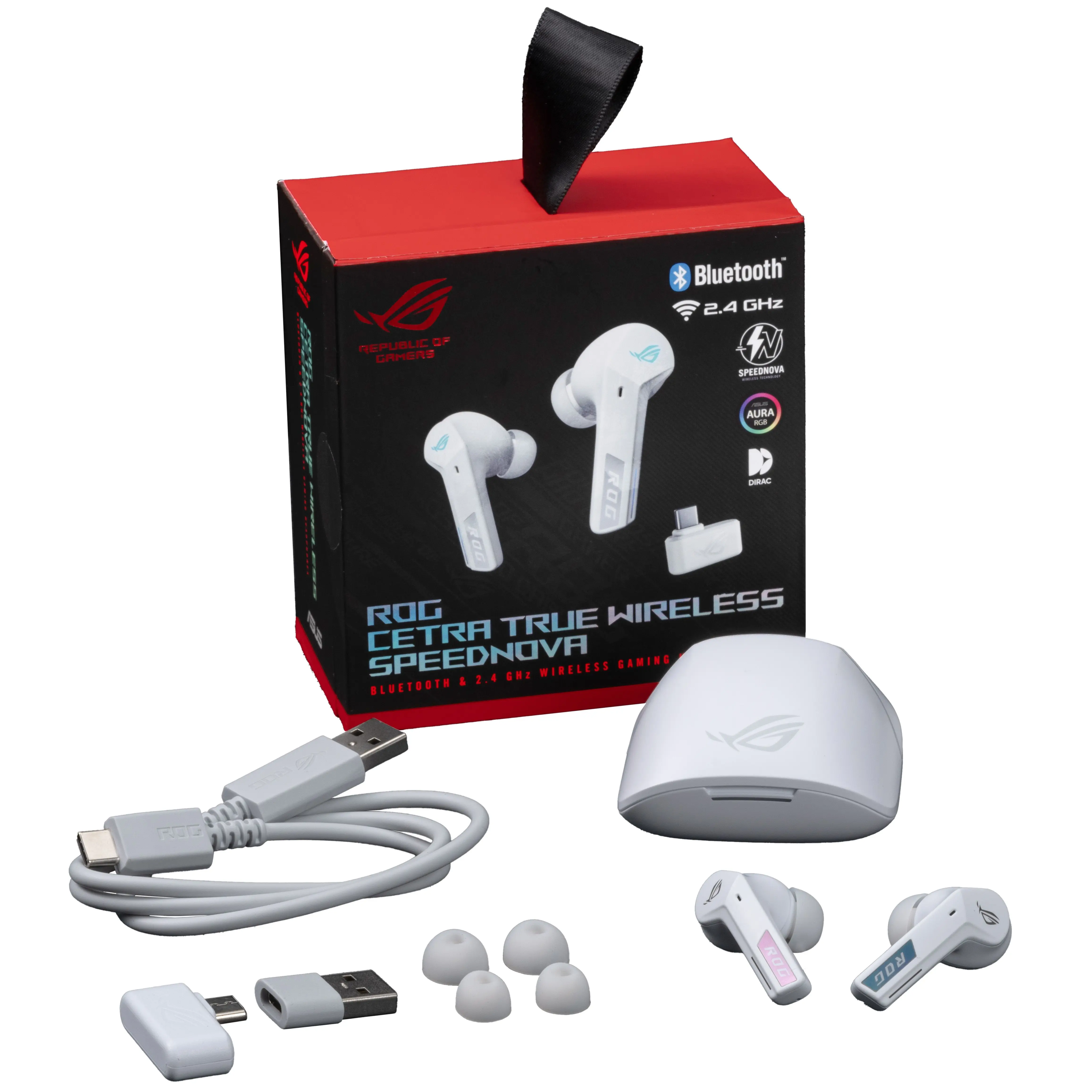 سماعات Asus Rog Cetra Tws Speednova Lc3+ اللاسلكية {شحن محلي، منتج كوري أصلي، ضمان لمدة عامين} #6