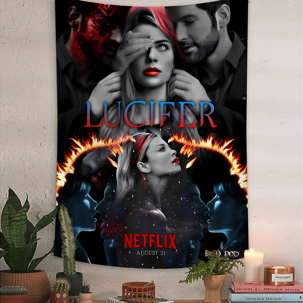 

Lucifer Hot Moive Hippie Wall Hanging Tapestries Bohemian Wall Tapestries Mandala INS Home Decor