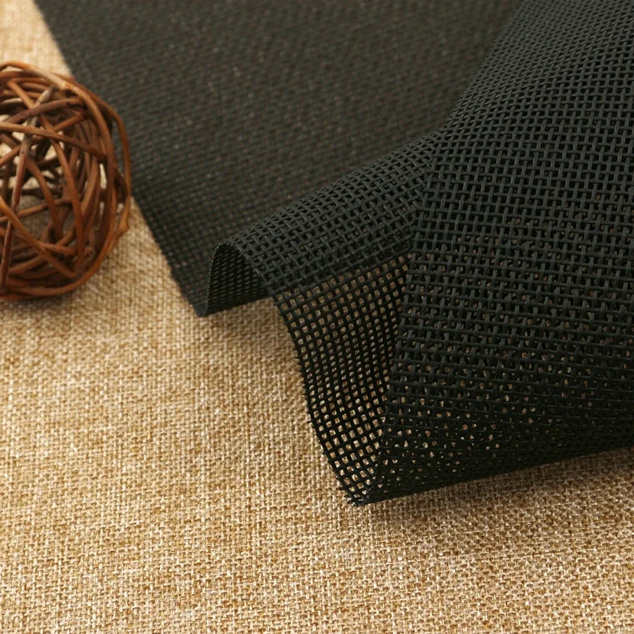 Teslin Mesh Fabric For DIY Office Beach Lounge Chair Placemat Thick Waterproof Mesh PVC Beach Chair Fabric Outdoor Fabric