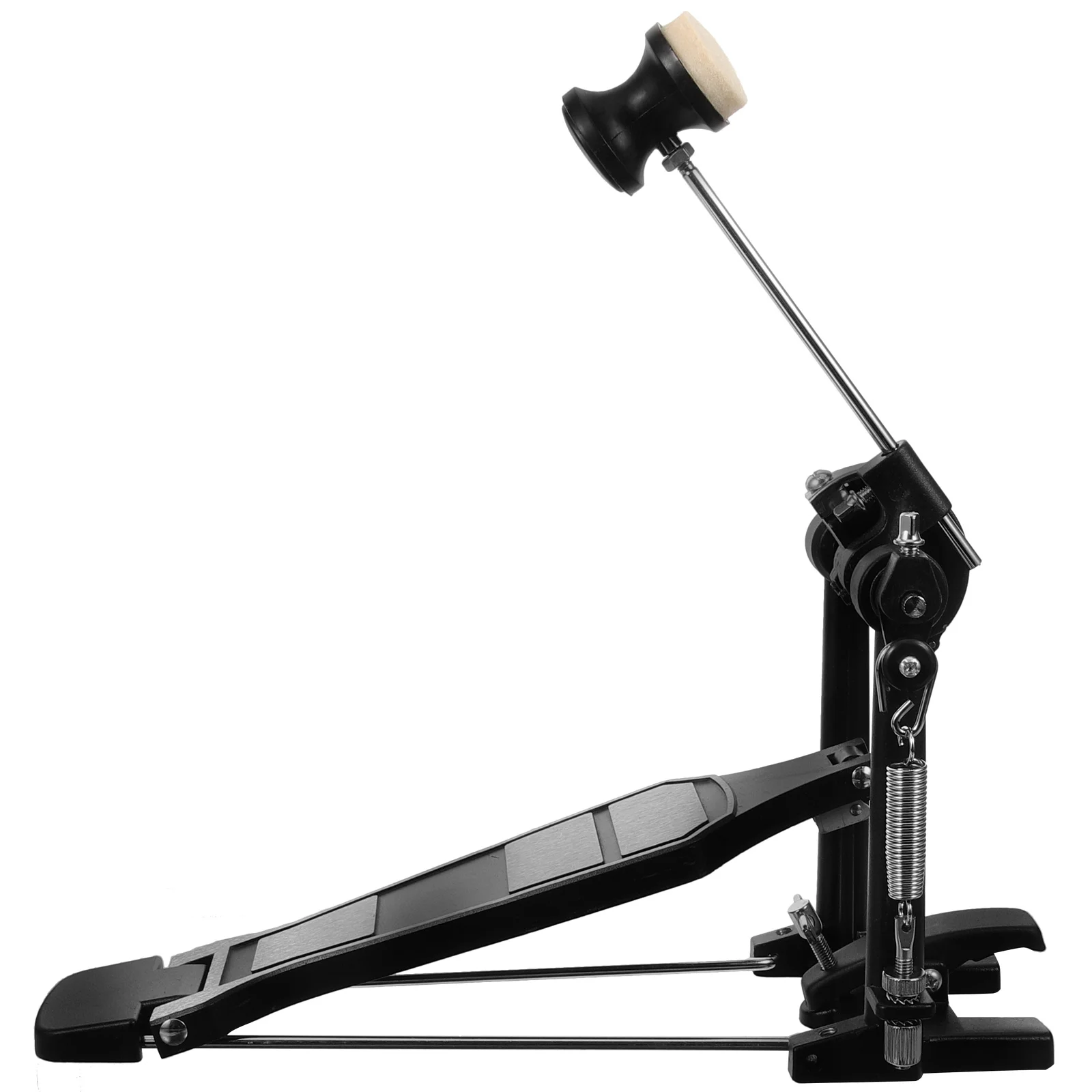 

Aluminum Alloy Kick Drum Pedal Single Bass Hammer Thick Chain Widened Base Extended Pedal Anti Slip Adjustable Spring Tension
