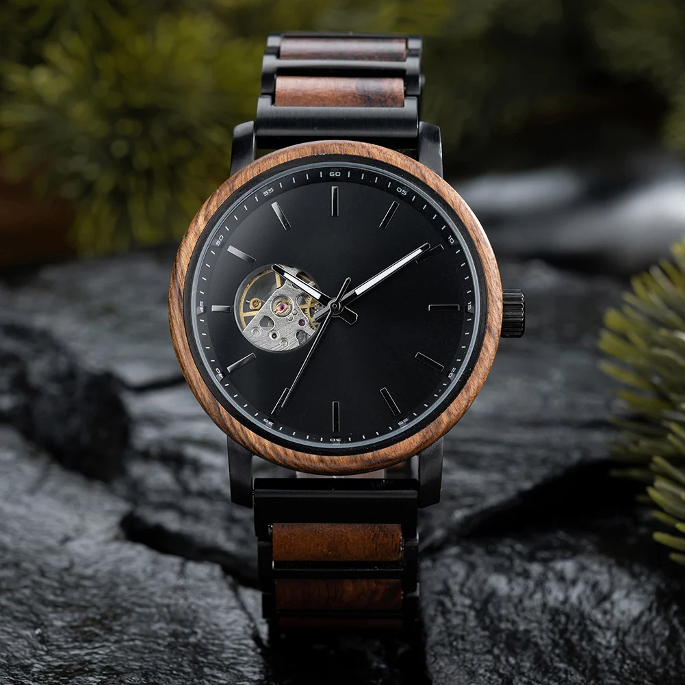 BOBO BIRD Men's Watches Automatic Mechanical Watches,Luxury Wooden Watch,Support OEM Dropshipping