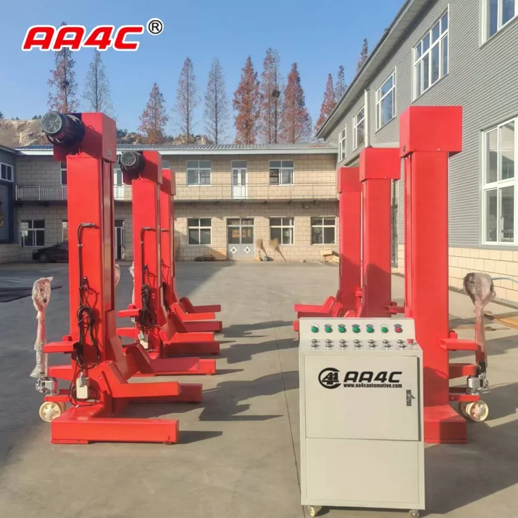 AA4C 45T  Bus &truck Lift Heavy Vehicle Lift Combined 4 Post Parking Hoist Mobile Column Lift (Screw-up)