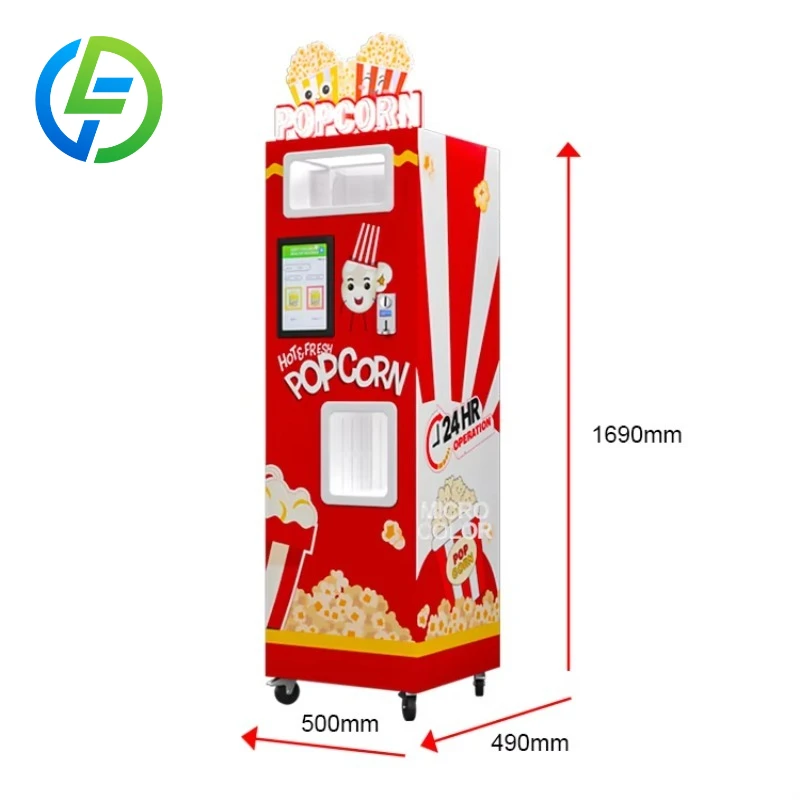 Customized Hot-Selling Popular Fully Automatic Popcorn Vending Machine for Commercial Business Pop Corn Machine