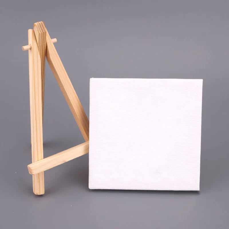 2 In 1 Mini Blank Drawing Board Set,Oil Canvas Frame,Beginner Children Practice Drawing,Doodling,DIY Art Supplies 1 Pcs HB-12