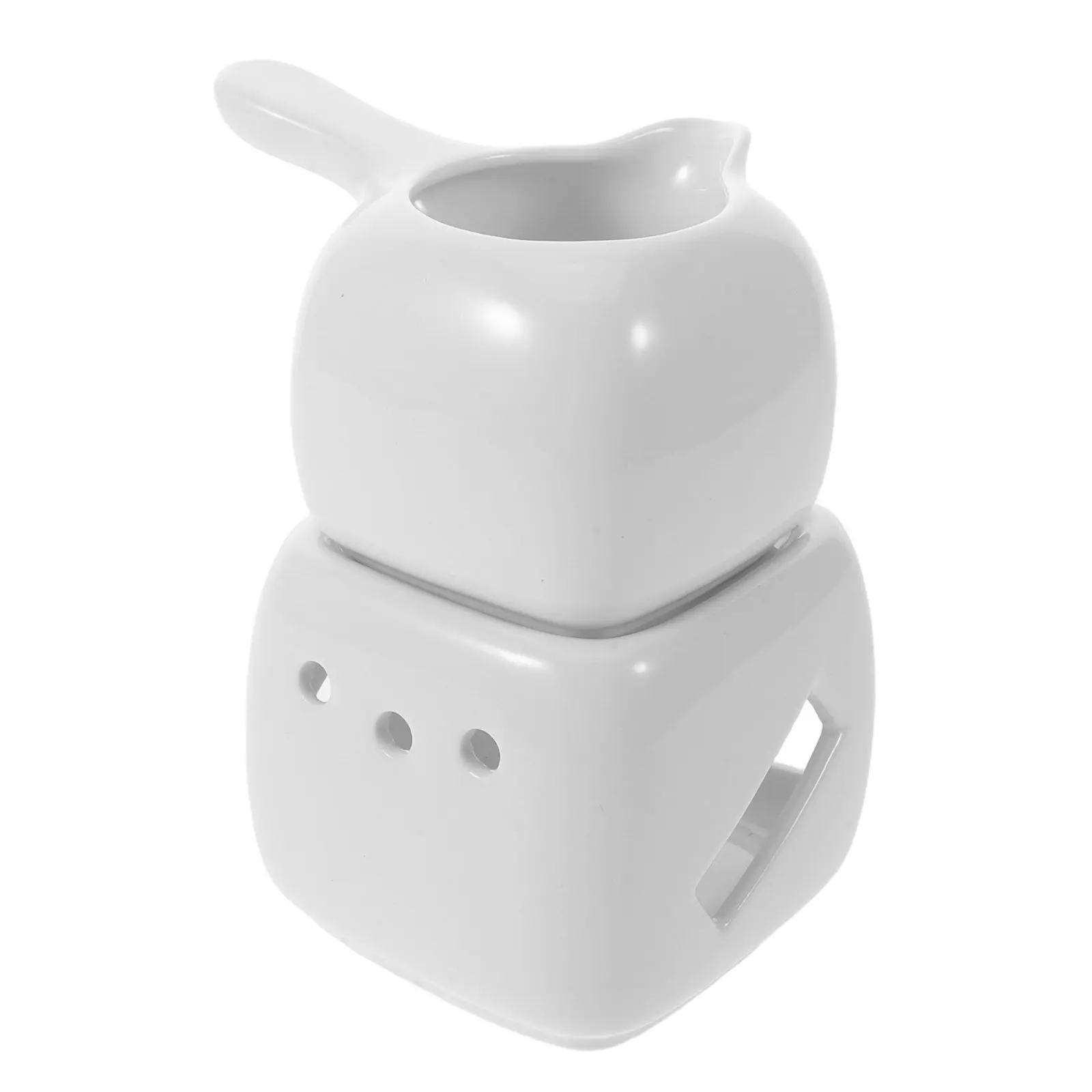 Ceramic Aromatherapy Aroma Burner Black Essential Oil Diffuser Ceramic Tealight Holder for Home Bedroom Decor