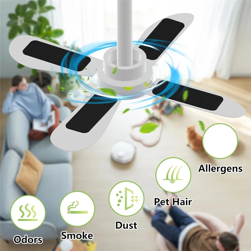 -A89Z 10 шт. универсальные потолочные лопастные фильтры для вентиляторов, активированный кокосовый уголь, легкая установка воздушных фильтров