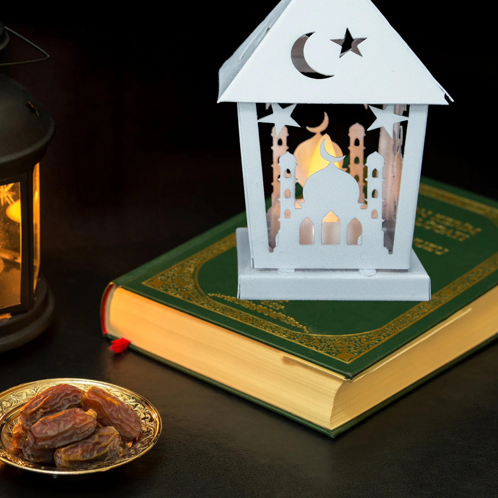 

2 Pcs Mini Lanterns Decorative Star Lights Decoration Ramadan Lantern Mini Decorative Lanterns Warm Party
