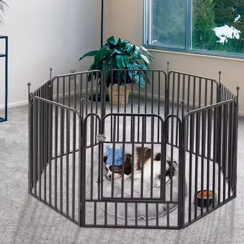 Dog Playpen No Dig Wire Stable Rodent Proof Easy Install Safe and Secure Powder Coated Metal