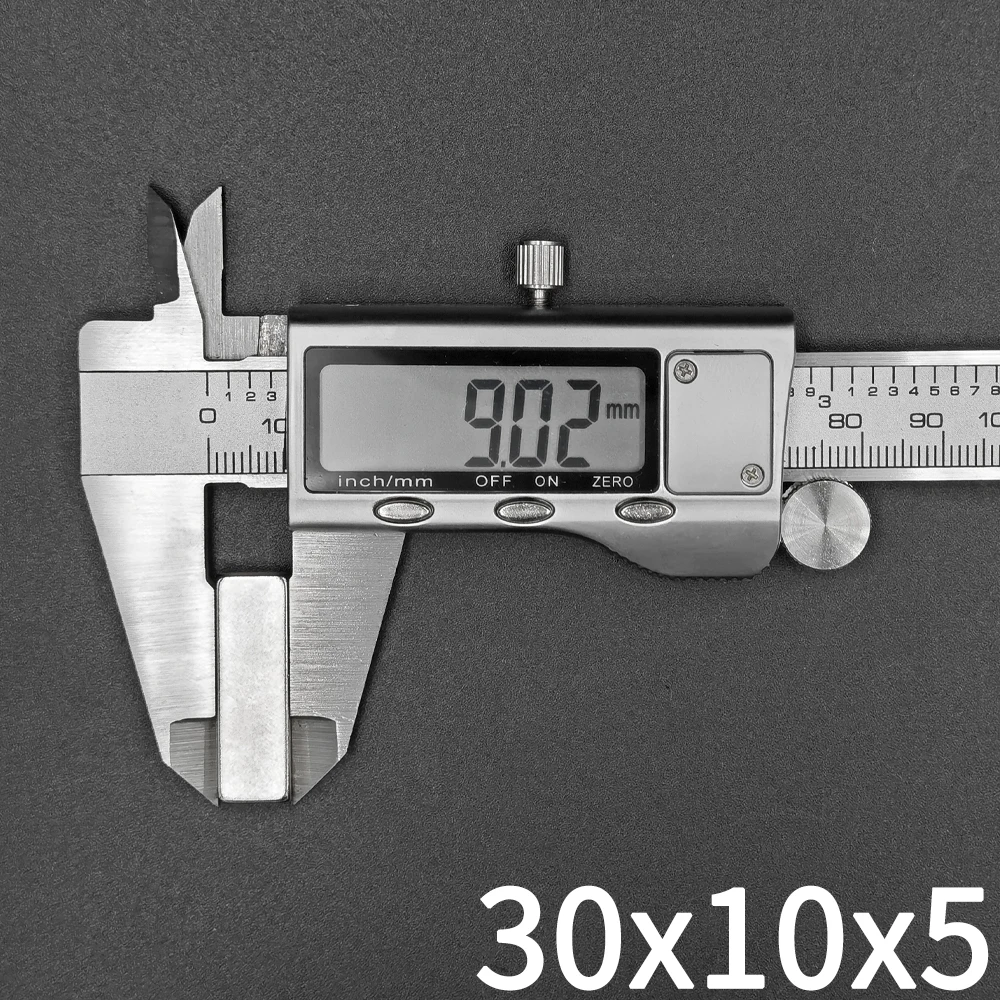 5/10 Pcs 30x10x5 Magnet 30mm X 10mm X 5mm Block Super Powerful Strong Permanent Magnetic for Fridge, DIY, Building, Scientific gallery 4
