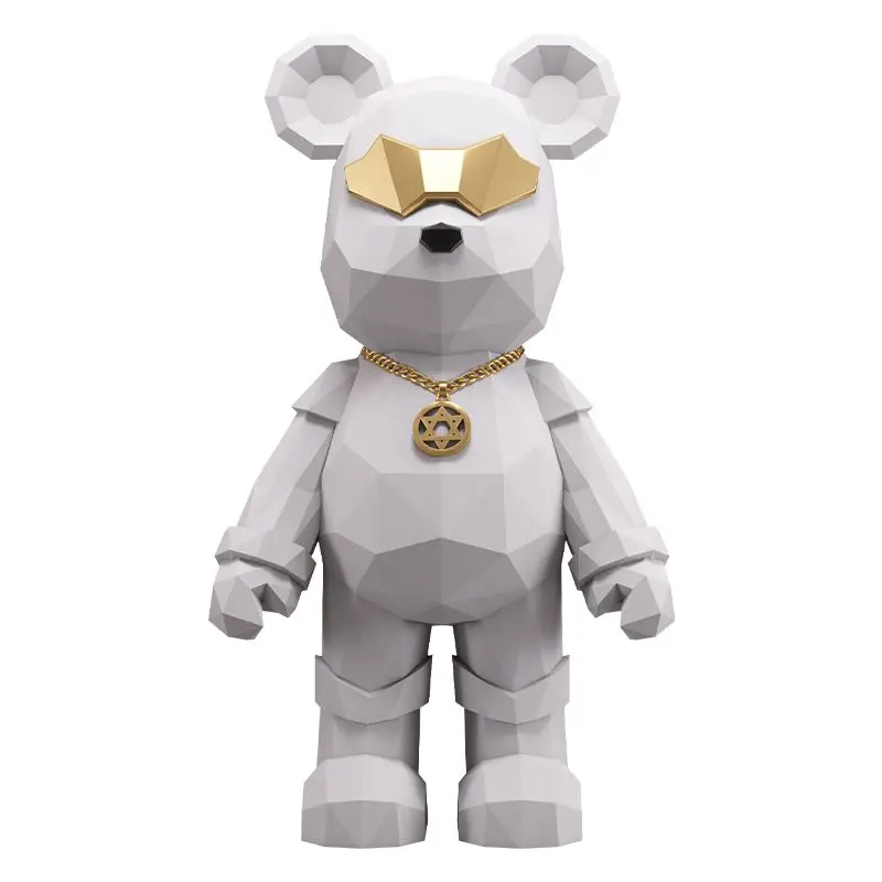 Geometric violent bear large ornament light luxury high-end living room house decoration high-end atmosphere grade piggy bank